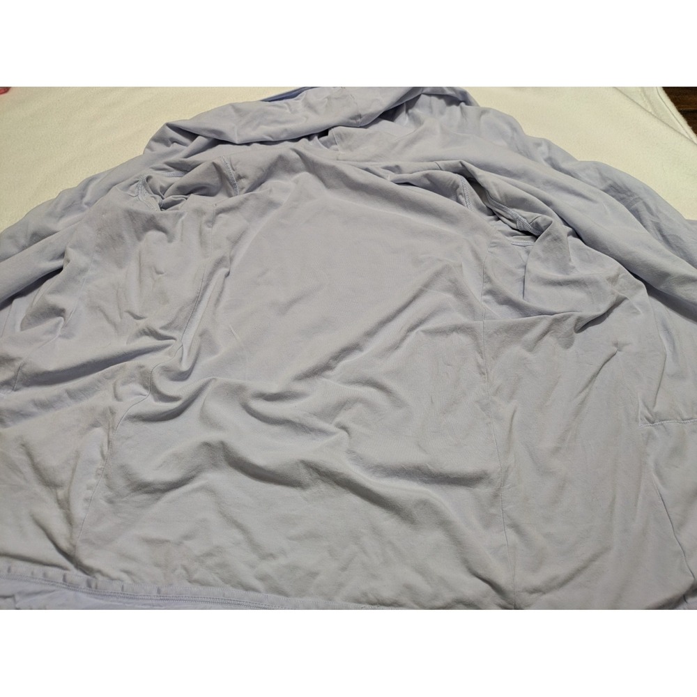Lululemon Cardigan Blissed Out Wrap Hoodie Sz 8 Purple Lilac Tencel Yoga Active - Picture 7 of 16